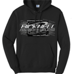 BLACK GREYSCALE HOODIE - 4X LARGE