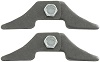 Header Tabs, 4 Tabs, 2 Bolt, 2 Nuts, Steel