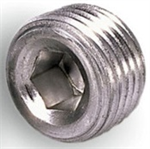 3/8 Male Steel Pipe Plug, Internal Hex - Allen 2 pk