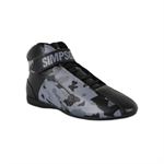 Shoe, DNA X2 Blackout, Mid-Top, SFI 3.3/5, Leather Outer, Nomex Inner, Black / G