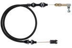 Throttle Cable, 2 ft Long, Braided Stainless