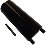 2.4 SBC LOWER PULLEY  MANDREL - BLACK ANO