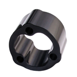 Steering Wheel Spacer, 2 in Thick, Aluminum, Black Anodized, Each