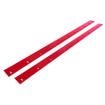 Wear Strip, North American Sportsman, 107 x 3 in, Plastic, Red, Pair