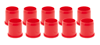 10 Torsion Bushing, 1-1/8^ ID, Nylon, Red, .095 Thick