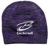 PURPLE & GREY SPACE DYED BEANIE