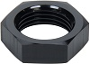 Bulkhead Fitting Nut, 3 AN, Aluminum, Black Anodized