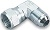 Adapter, 90*, 3 AN Female Swivel to 3 AN Male, Steel, Zinc